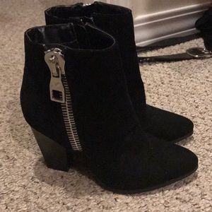 Micro suede booties